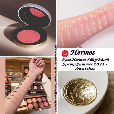 hermes blush swatches|hermes blush and makeup.